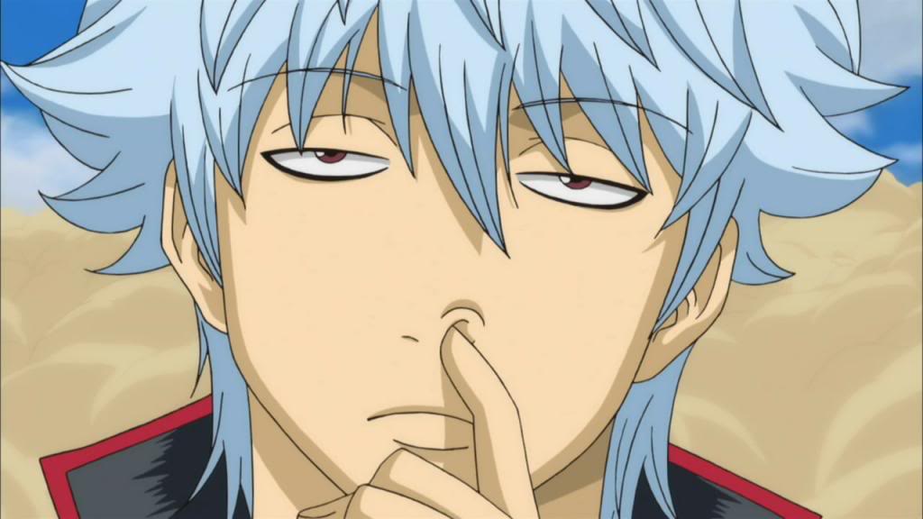 Gintama Gintoki picking nose