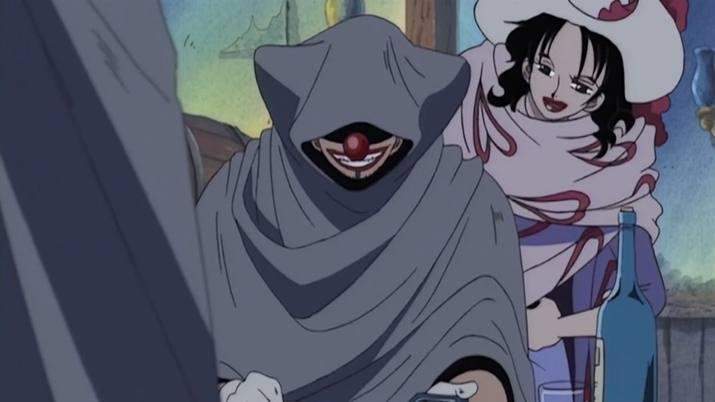 Buggy the Clown with Alvida planning the payback on the future pirate king Monkey D. Luffy