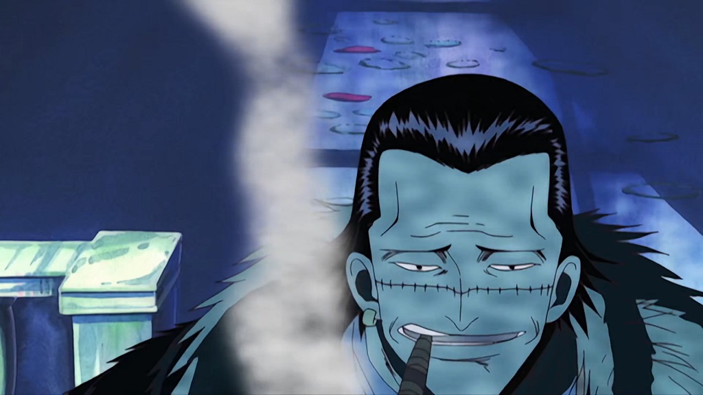 One Piece 126 The Baroque Works Leader is MR 1 aka Crocodile.