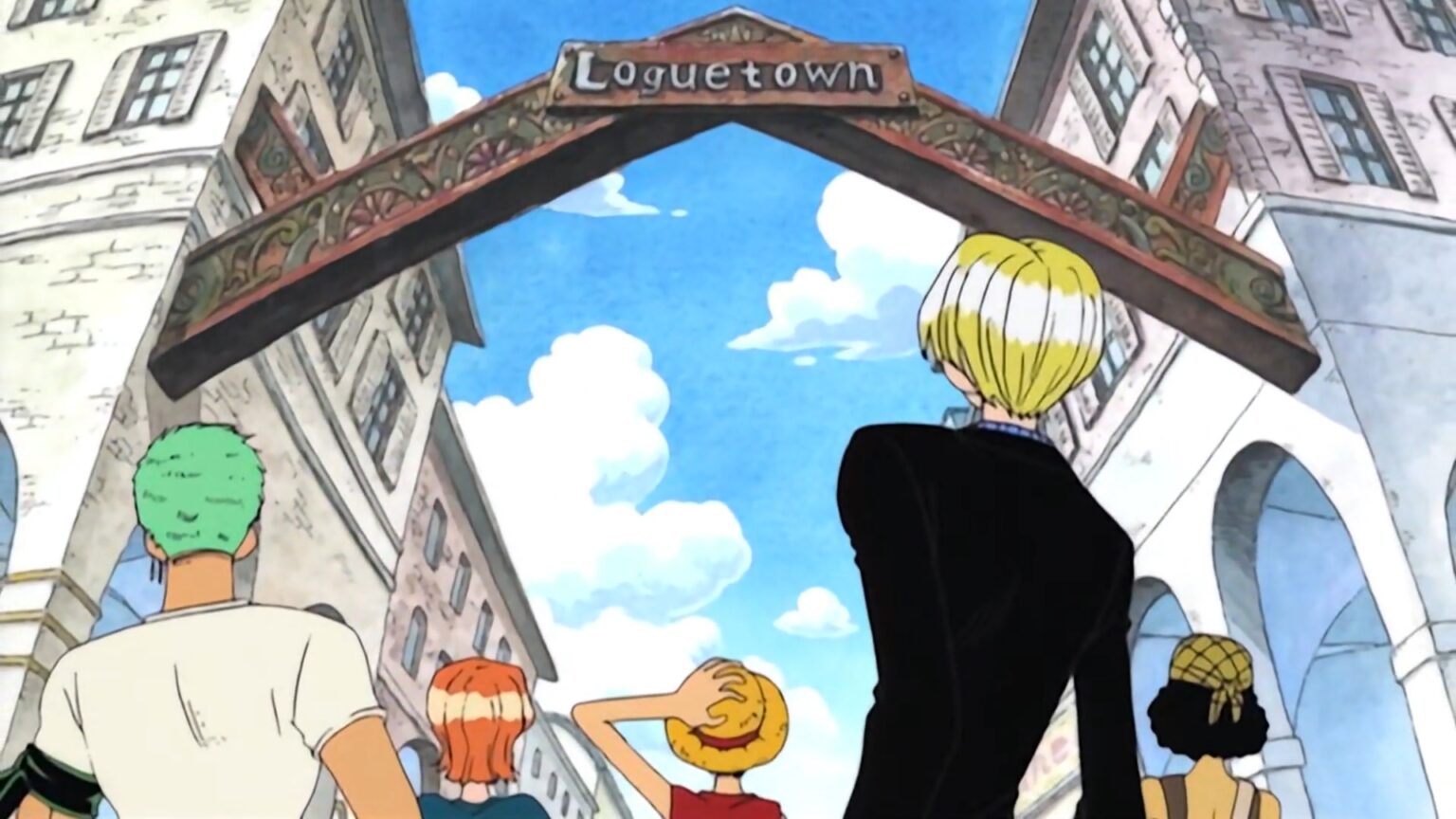 Straw Hats entering Loguetown