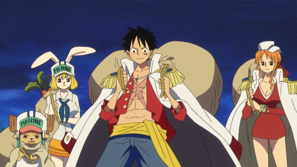 One Piece 516 Luffy is the actual Captain of Straw Hat Pirates and the future Pirate King.