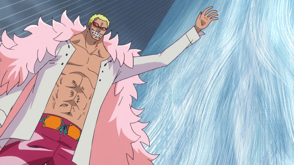 One Piece 746 Donflamingo ate the String String devil fruit which is a paramecia.