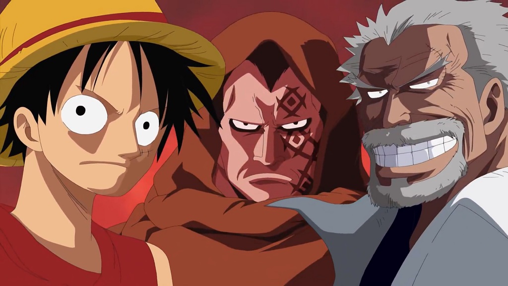 One piece Episode 314 Monkey D Dragon, Luffy and Garp