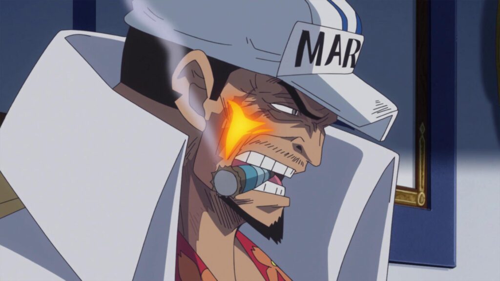 One Piece Admiral Sakazuki Episode 881 Appearance