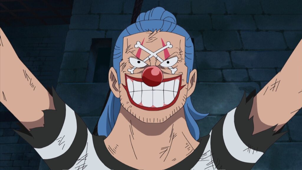 One Piece Buggy saves the prisoners during Episode 444 in Impel Down