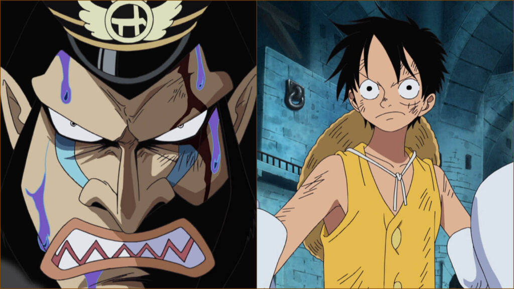 One Piece Luffy vs Warden Magellan Round 2 in Episode 449