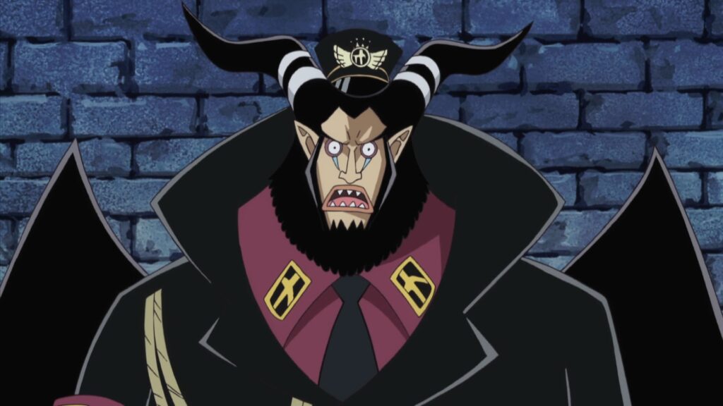 One Piece Episode 425 introducing Magellan Warden in Impel Down