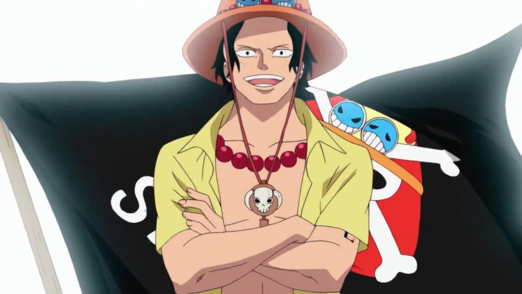 One Piece 461 Ace is the Captain of the Spade Pirates before joining the Whitebeard Crew.