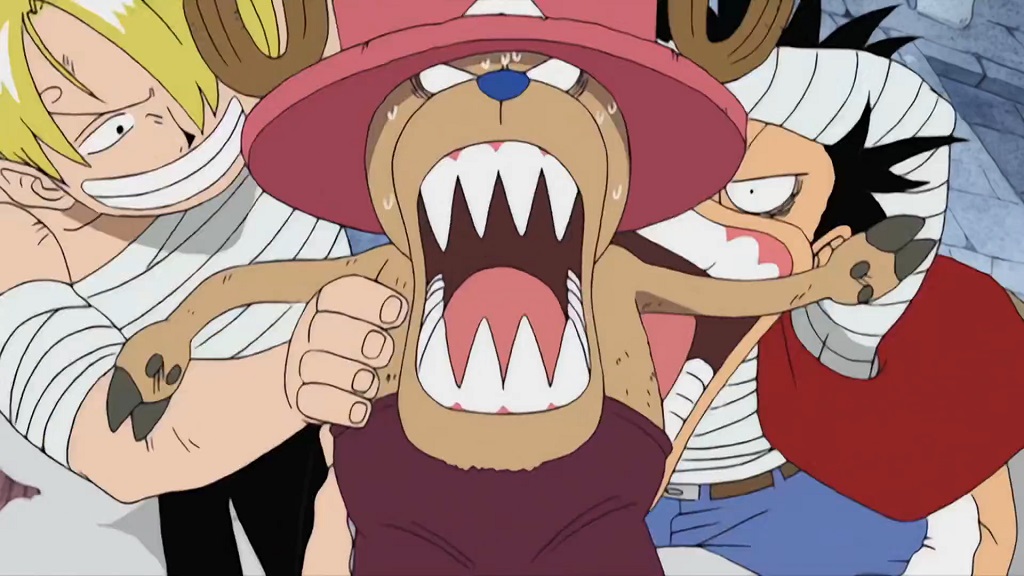 One Piece 1038 Tony Chopper ate the Human Human Devil fruit.