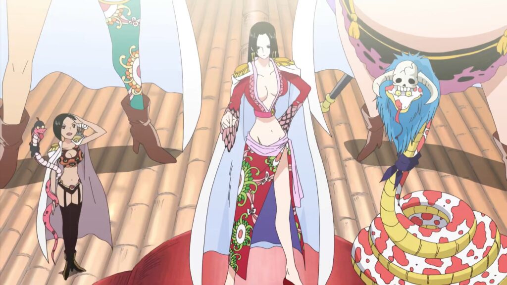 One Piece 403: Boa Hancock is the leader of Kuja pirates.