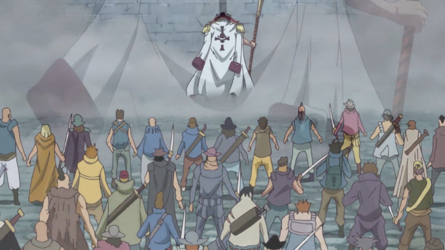 One Piece 890 Whitebeard Pirates were strong enough to fight against the entirety of Marine Forces.