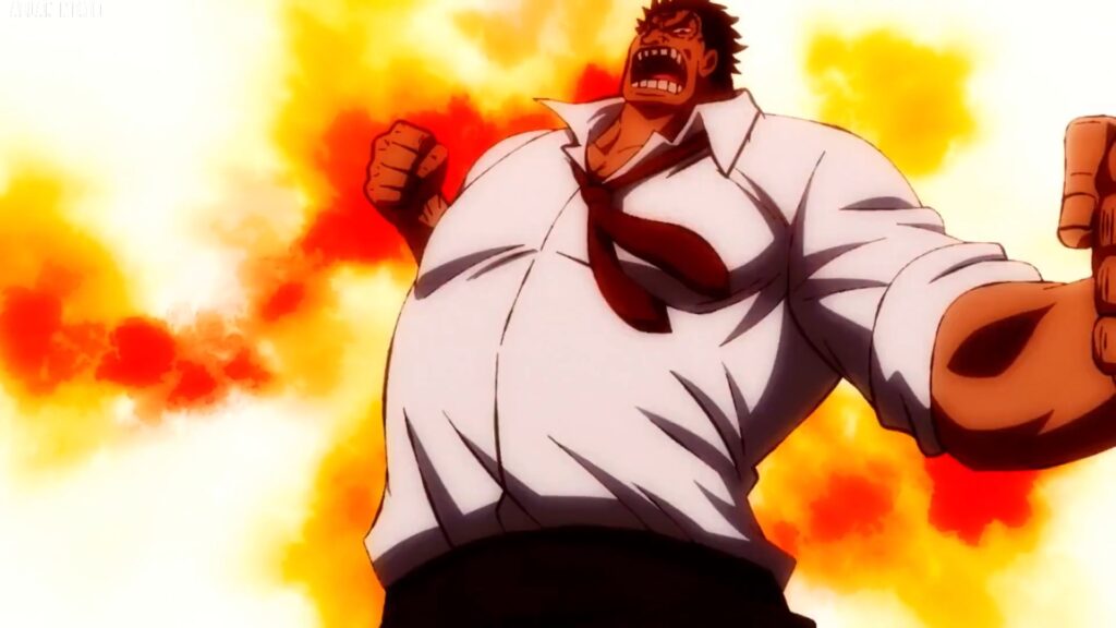 One piece ep 958. Vice-Admiral Garp is a master of Haki.