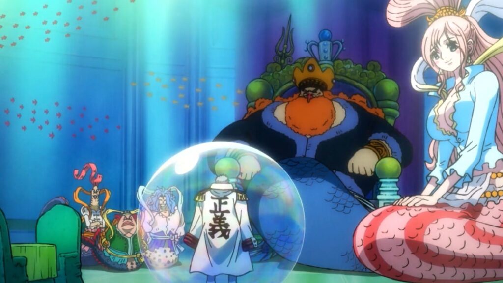 One Piece EP 957. Neptune and Garp talk about the situation of the King of Alabasta.