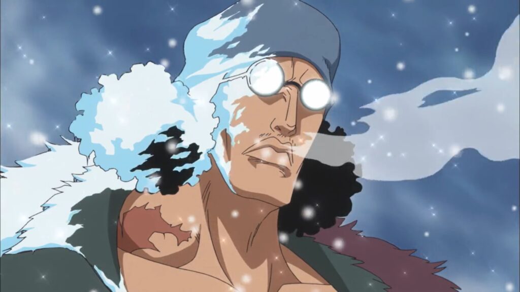 One Piece 624 Aokiji saves smoker from certain death.