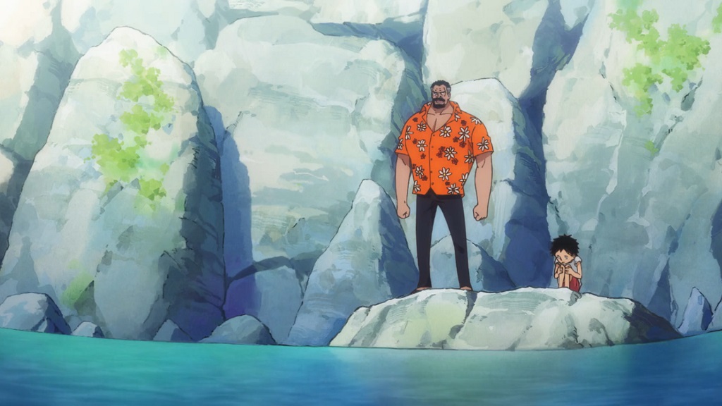 One piece ep 957. Garp loves his Grandson Monkey D Luffy and trained him to be a marine.