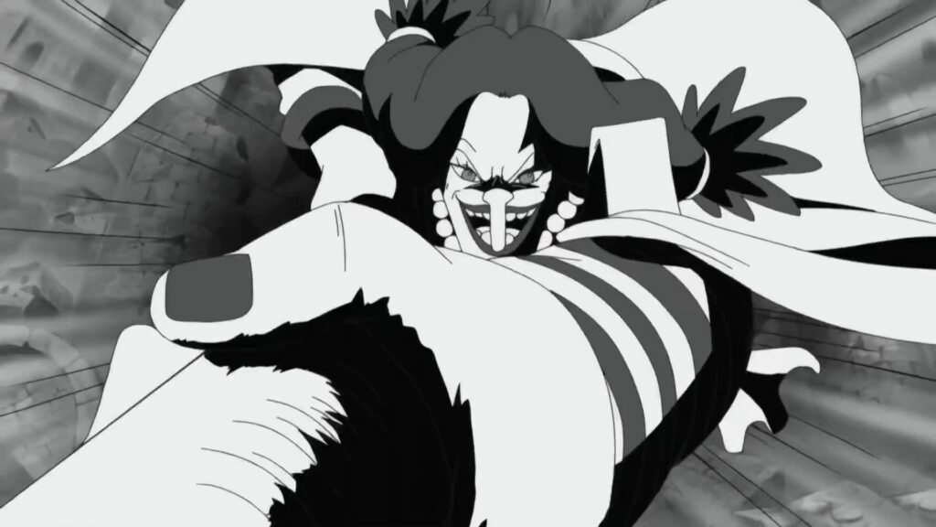 One Piece 485 Catarina Devon was imprisoned in Impel down until Marshal D Teach liberated her.