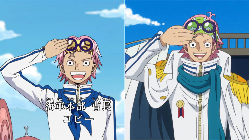 One Piece Koby Before and After Time Sip