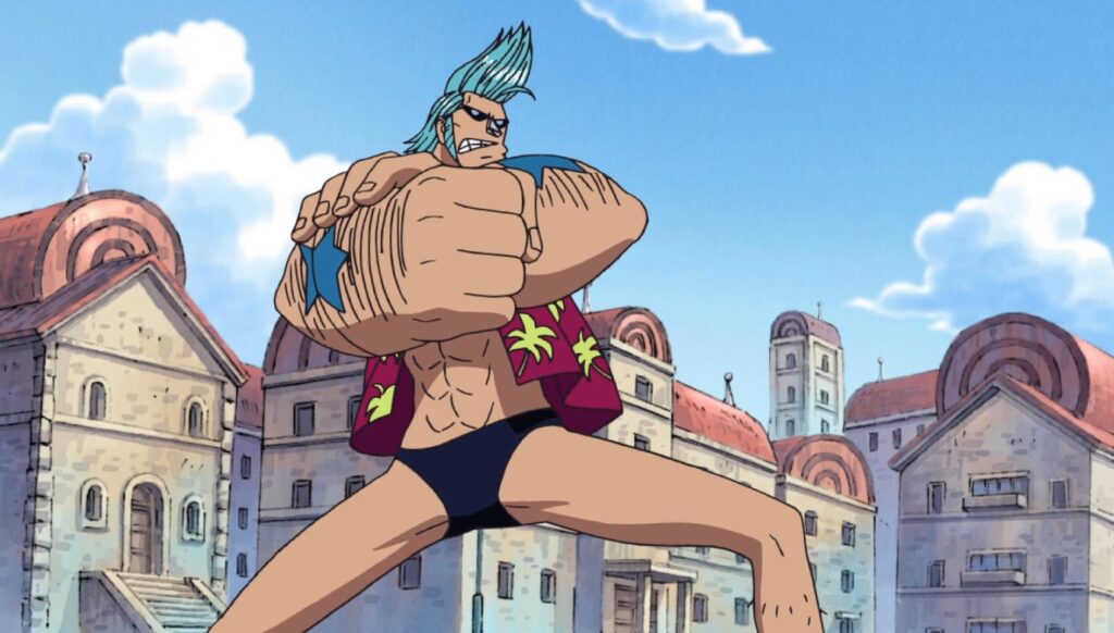One Piece Cutty Flam is the young boy name of Franky the shipwright.