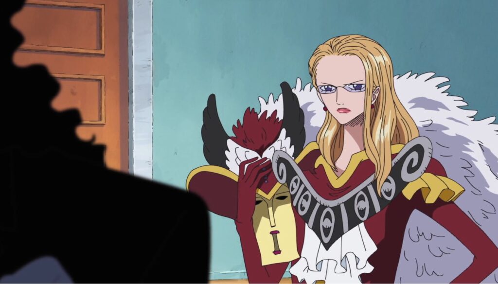 One Piece Kalifa, the assistant and secretary of Cipher Pol, also a Galley-La company undercover spy.