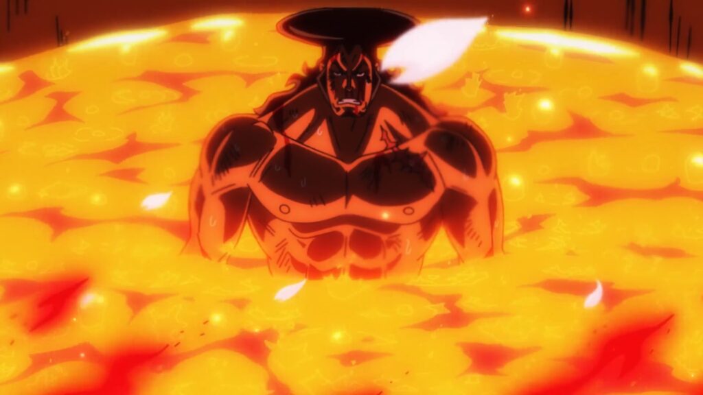 One Piece Kozuki Oden getting boiled before his death