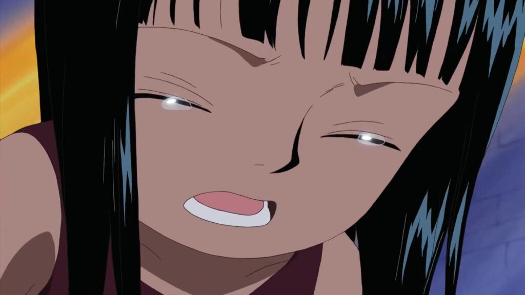 One Piece 275 Nico Robin Cries because she is had a tragic past.
