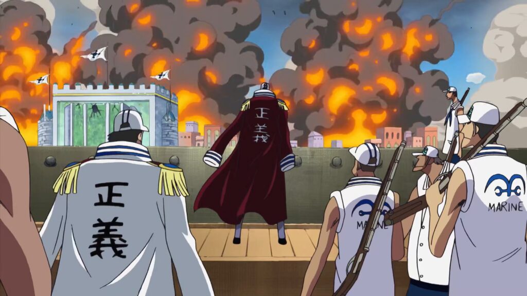 One Piece 305 The marines are just the enforcers of World Government.