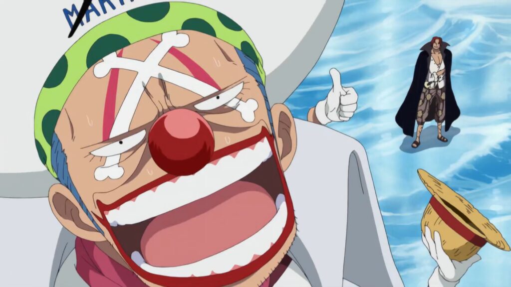 One Piece 489 Shanks gives buggy the Map.