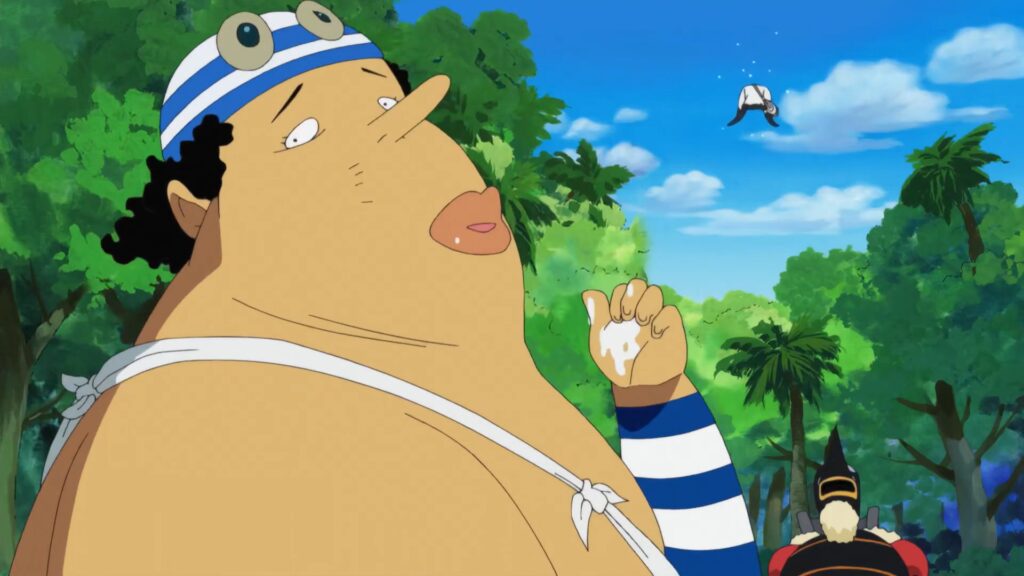 One Piece 511 Usopp got fat during the two years timeskip.