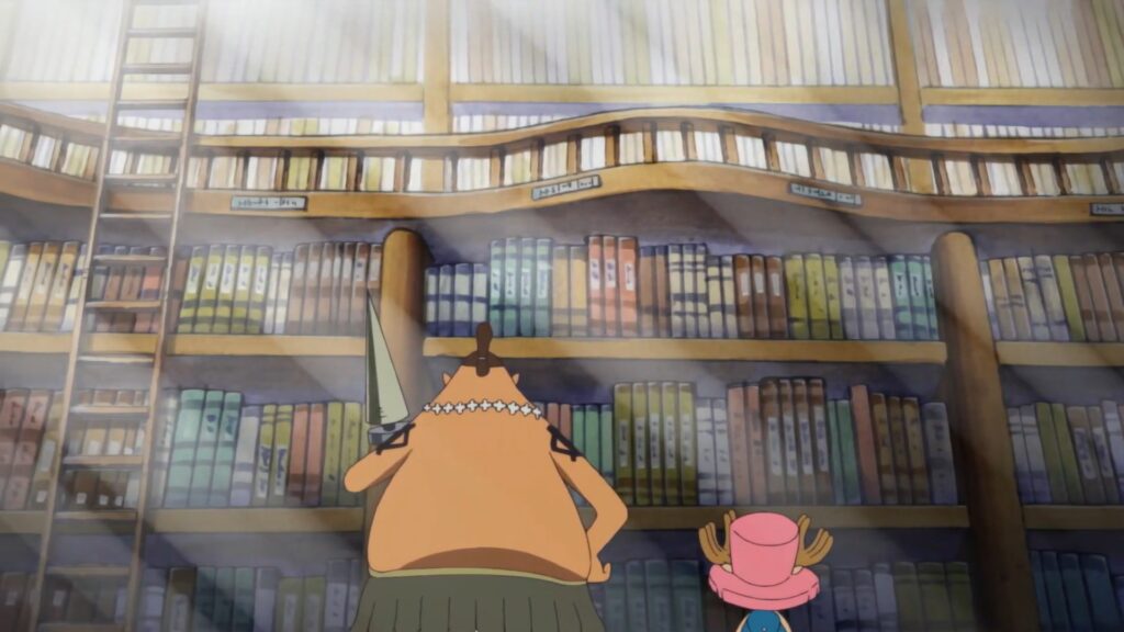 One Piece 511 Chopper was given access to a great medical library.