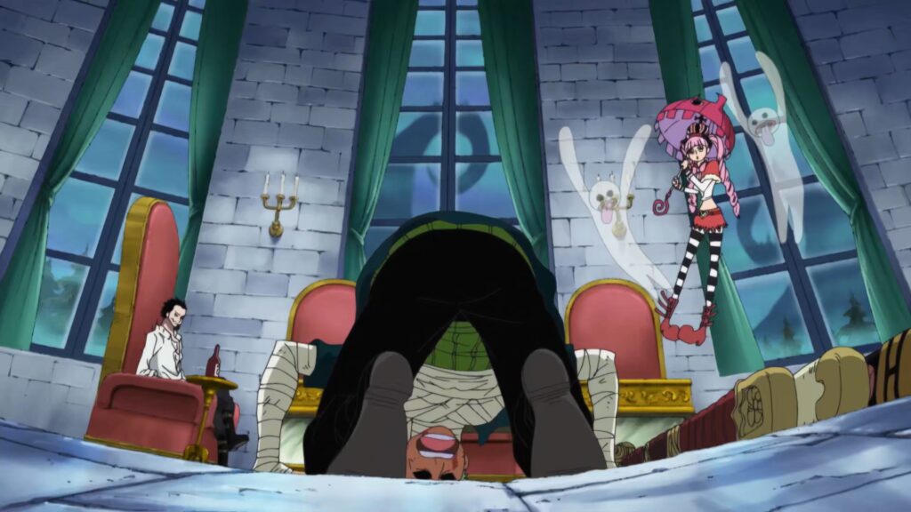 One Piece 511 Zoro asks for guidance from Mihawk to become the world greatest swordsman.