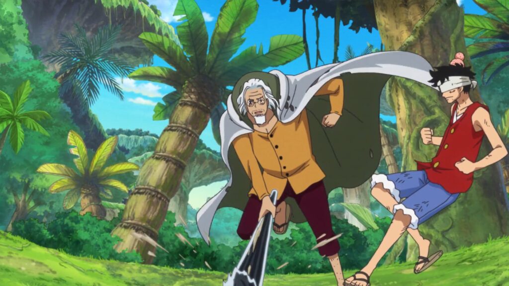 One Piece 869 Luffy Trains with Rayleigh for whole two years.