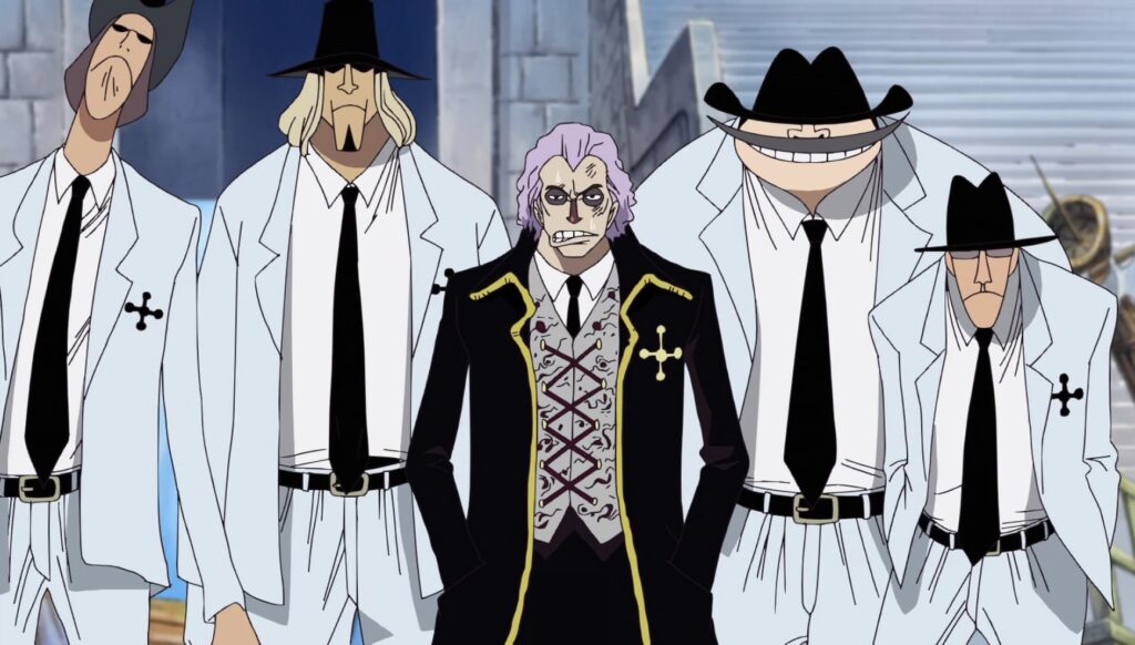One Piece Spandam, the leader of Cipher Pol 9.