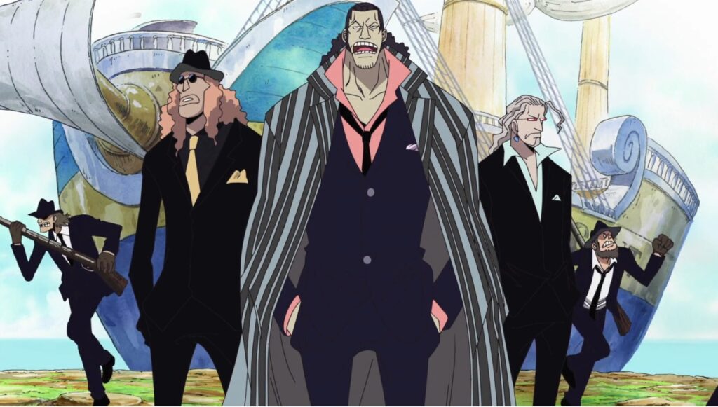 One Piece Spandine, the father of Spandam and architect of the Ohara genocide.