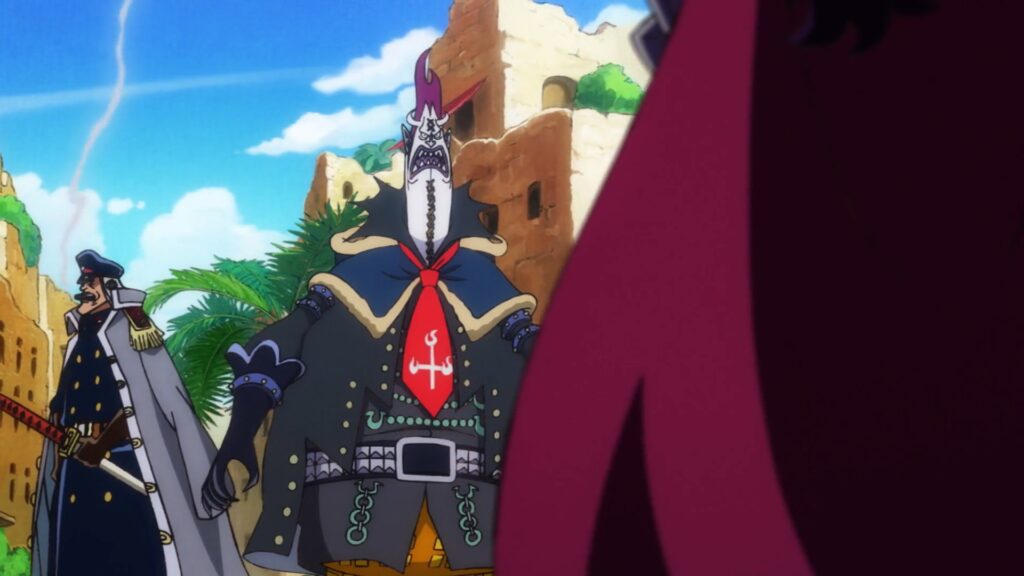 One Piece 917 Blackbeard Pirates steam Gecko moria's Devil Fruit.