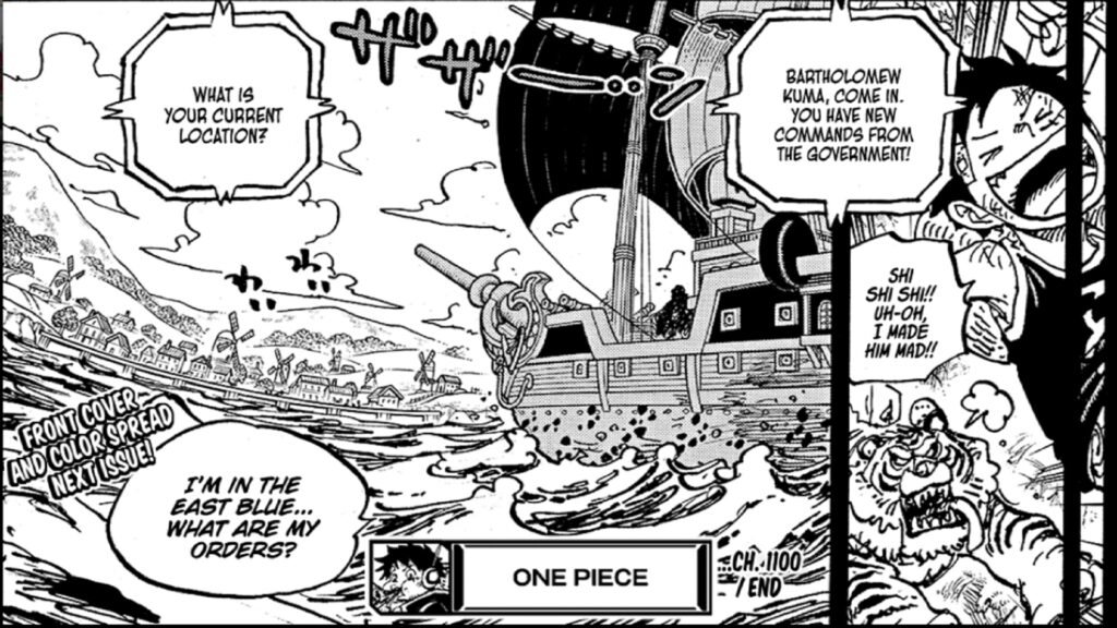 One Piece 1100 Kuma was in East Blue when Luffy set Sail.