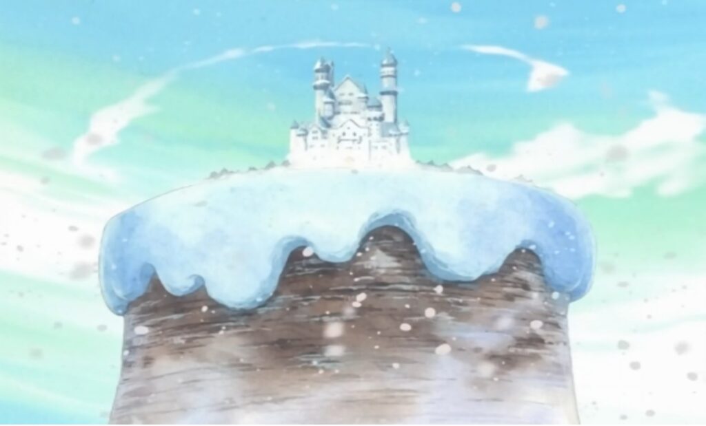 One Piece The Drum Island transformed in Sakura Kingdom.