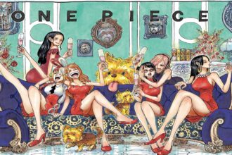 One Piece 1108 The cover of this chapter features all the beautiful women in the series.